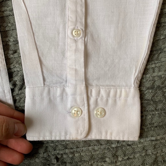 EXPRESS Collar contrast Long Sleeve Button Down - Picture 5 of 8